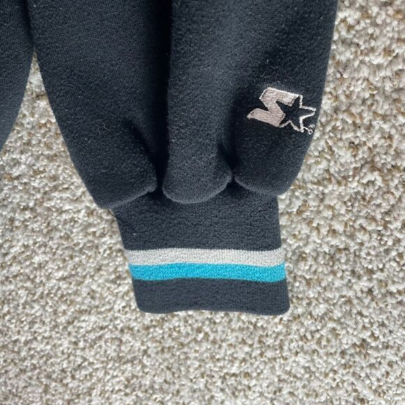 Vintage 90s Florida Marlins Hoodie Sweatshirt Mens Extra Large Starter MLB Black - Picture 9 of 15